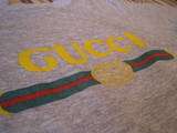 Vintage 80s 90s Gucci Logo Raglan Sweatshirt Old School Rap Hip Hop 