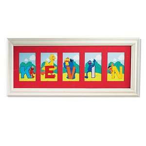  Sesame Street Alphabet Print, 4 Letters: Toys & Games