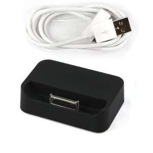  Apple iPhone 4 4S + USB SYNC Cable Black: Cell Phones & Accessories