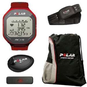  Polar 90042063 RCX5 sd   RUN in Red With Cinch Bag Baby