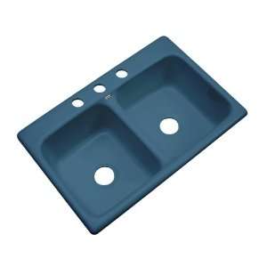   Double Basin Acrylic Topmount Kitchen Sink 50321