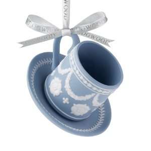  Wedgwood 2012 Holiday Iconic Teacup and Saucer Ornament 