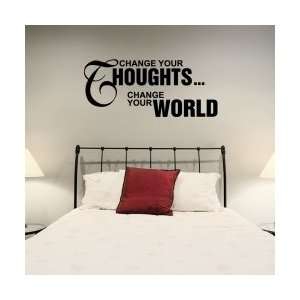  Change Your Thoughts Change Your World Wall Art Decal 