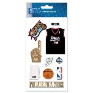  Philadelphia 76ers NBA Stickers Arts, Crafts & Sewing