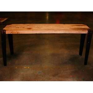 Reclaimed Wood/Iron Side Table Natural Rust