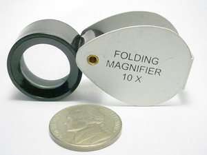 10X POWER JEWLERS LOUPE MAGNIFIER MAGNIFING GLASS NEW  