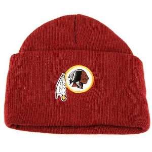 Washington Redskins Cuffed Knit Hat (Burgundy)  Sports 