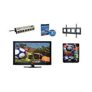  LG 47LH50 HDTV + Hook up Kit + Power Protection 