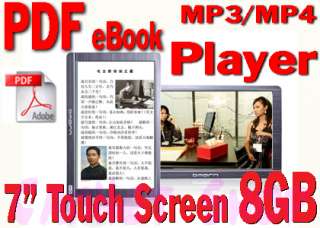 Bmorn BM 888F10 7.0 8GB Touch PDF Reader MP4 Player  