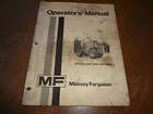 Massey Ferguson 1505 1805 Tractor Operators Manual