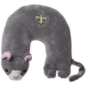  NFL New Orleans Saints Grey Cat Critter Travel Neck Pillow 
