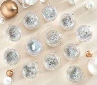 12 DAYS OF CHRISTMAS GLASS WEDDING ORNAMENT BOX SET  