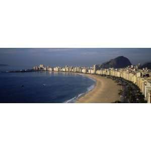 High Angle View of the Beach, Copacabana Beach, Rio De Janeiro, Brazil 