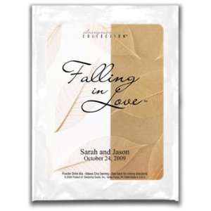Cappuccino Wedding Favor   Falling In Love   Leaf Imprints  