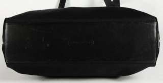 Coach Black Nylon Canvas Leather Tote Shopper Shoulder Bag Handbag 