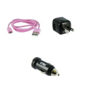 EMPIRE LG Xpression C395 3 1/2 USB Data Cable (Pink) + USB Wall 