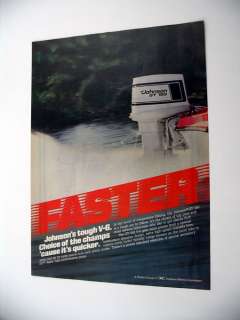 Johnson GT 150 V 6 V6 Outboard Motors 1985 print Ad  