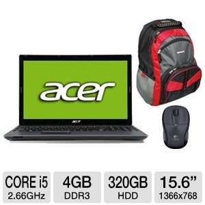  Acer Aspire AS5733 6437 15.6 Notebook PC Bundle 