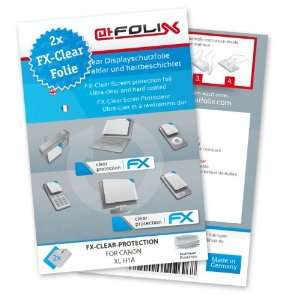 com 2 x atFoliX FX Clear Invisible screen protector for Canon XL H1A 