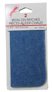   On Patches Light Blue Denim Jean Repair #1306 02 062532130624  