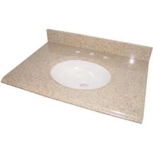  Pegasus 37682 Beige Granite 37 Granite Vanity Top with 