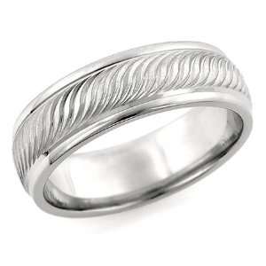 6.00 Millimeters Platinum 950 Wedding Band Ring with 