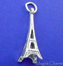 Sterling Silver EIFFEL TOWER Paris 3D Charm  