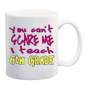   CANT SCARE ME I TEACH 6TH GRADE Mug Coffee Cup 11 oz: Everything Else