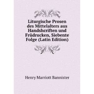   Folge (Latin Edition) (9785873902057) Henry Marriott Bannister Books