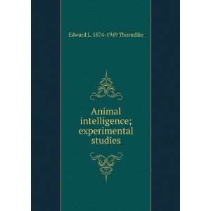 Animal intelligence an experimental study of the associative 