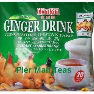 Gold Kili All Natural Instant Ginger Caffeine Free Herbal Tea Drink 