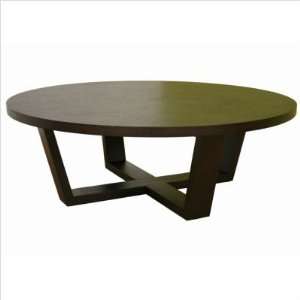  CT 032 Baxton Studio Tilly Black Stained Oak Round Table 