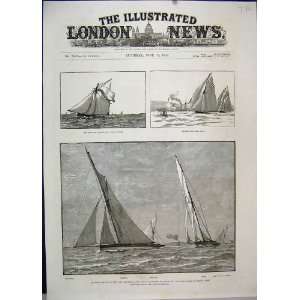 Channel Match Thames Yacht Club Neptune 1886 Southend:  