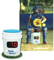 Radar Bucket Baseball / Softball Radar Gun Pitching and Bat Speed 