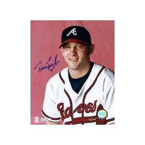  Tim Spooneybarger Autographed Atlanta Braves 8 x 10 
