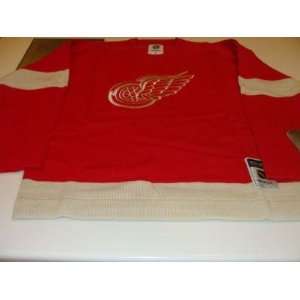  1935 36 Detroit Red Wings Retro Logo Sweater Vintage 
