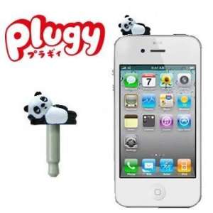  Plugy Earphone Jack Accessory (Panda) Cell Phones 