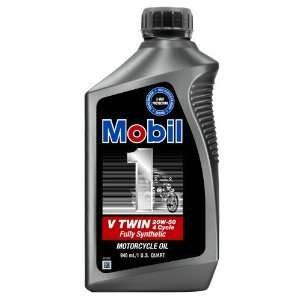  Mobil 1 20W50 Fully Synthetic Motorcycle Oil: Automotive