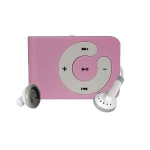  Pink Mini Clip  Player Support 8 GB Micro SD Card  