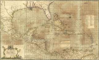 1774 map of Caribbean Area  
