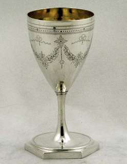   Sterling Silver George III Goblet 1788 Ex Speed Art Museum  