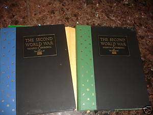 The Second World War, 1959 2 volume set, Churchill  