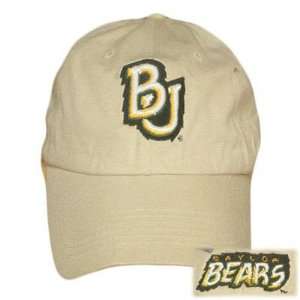 FITTED COTTON WASH CAP HAT BAYLOR BEARS KHAKI X LARGE  