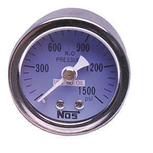  Sniper 15912 NOS 0 500 psi Nitrous Pressure Gauge 