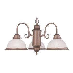  Livex 8103 18 Home Basics Chandelier Weathered Brick