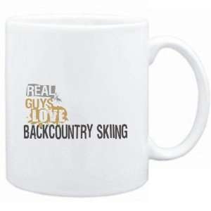   White  Real guys love Backcountry Skiing  Sports