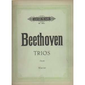    Trios for Pianoforte, Violine und Violoncello Beethoven Books