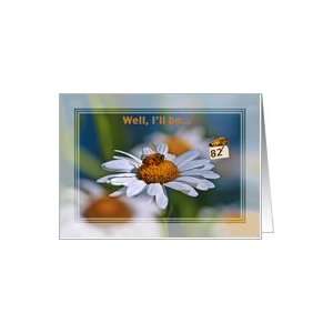  82nd Birthday Card with Daisy and Bee Card Toys & Games