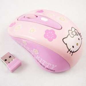Optical Hello Kitty Wireless Mouse Plug and Play Connectivity 2.4 10M 