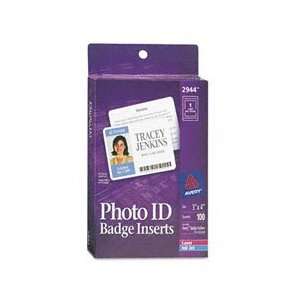  Avery Photo ID Badge Inserts, Convention Size, 1 Sided, 3 